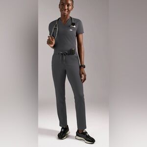Figs Gray Women's Scrub Top and pants set